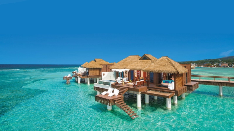bungalows, jamaica, water, hd, desktop, caribbean, luxury, coast, south, 2K, resort, sandals