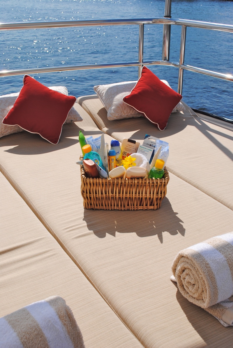 sunlight, shadow, yacht, summer, summertime, vacation, transportation, food and drink, container, outdoors, water, sunscreen, sun pad, vacations, nature