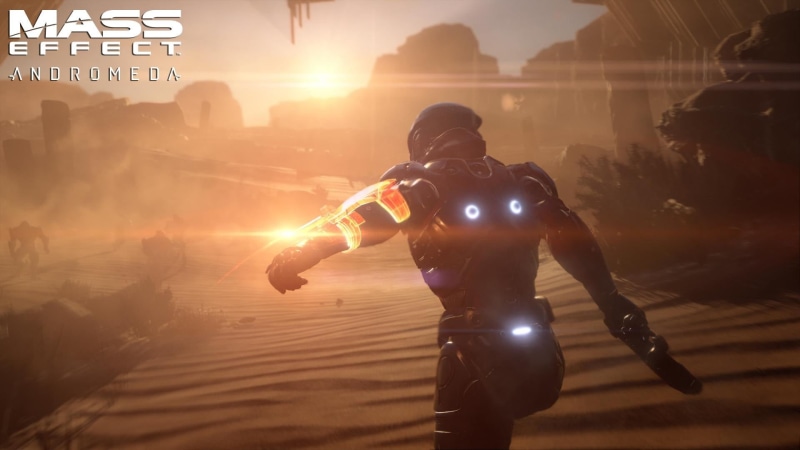 holding, 1080P, security, government, gun, Mass Effect 4, men, sun, weapon, nature, sunlight, sign, military, protection, Mass Effect: Andromeda, safety