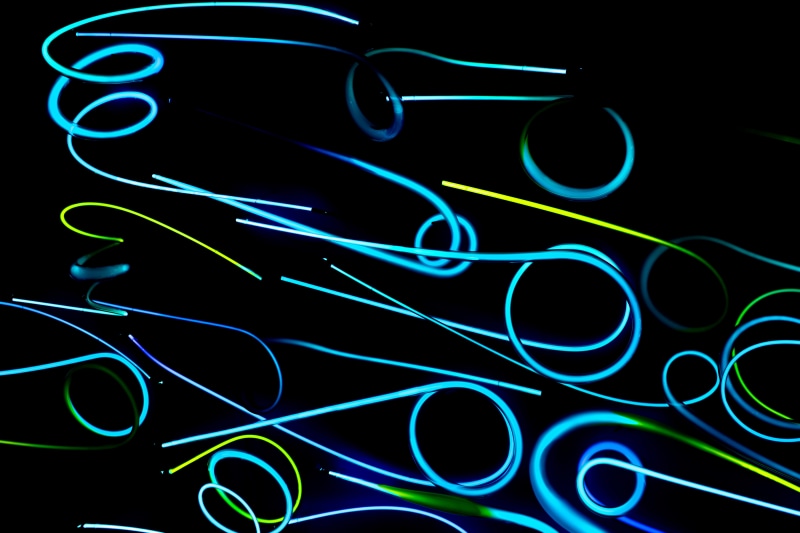 black, black background, illuminated, power supply, electricity, no people, neon colored, light, curf, indoors, data, connection, glowing, neon, communication