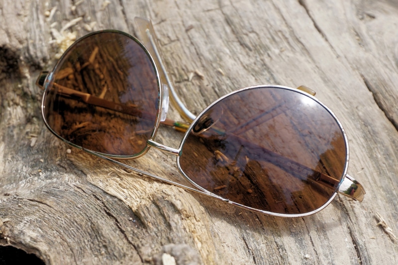 no people, high angle view, close-up, log, tree, old, leisure, colored, silver colored, sunglasses, rusty, uv radiation, kitchen utensil, food and drink