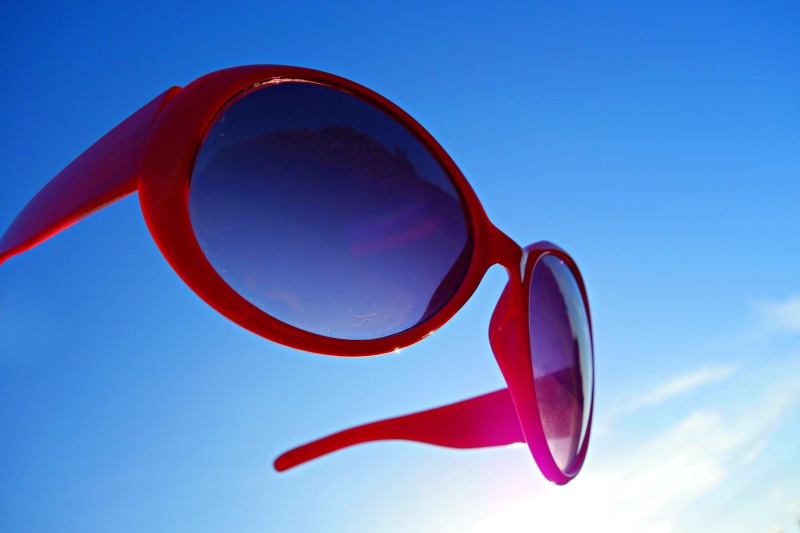 fashion, 4K, blue, glasses, no people, close-up, single object, uv filter, summer, sunglasses, eyeglasses, day, red, protection, eyewear, sky, security