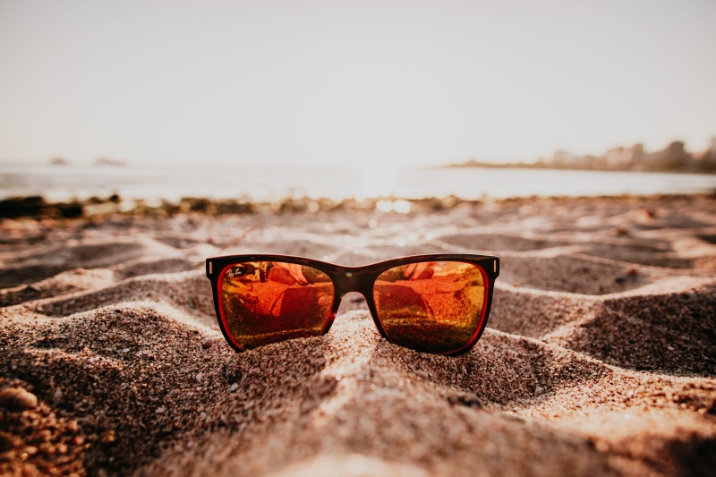 ocean, sunset, personal Accessory, fashion, glass, relaxation, sunrise, vacations, outdoors, golden, no People, sun, holiday, glasses, summer, vacation