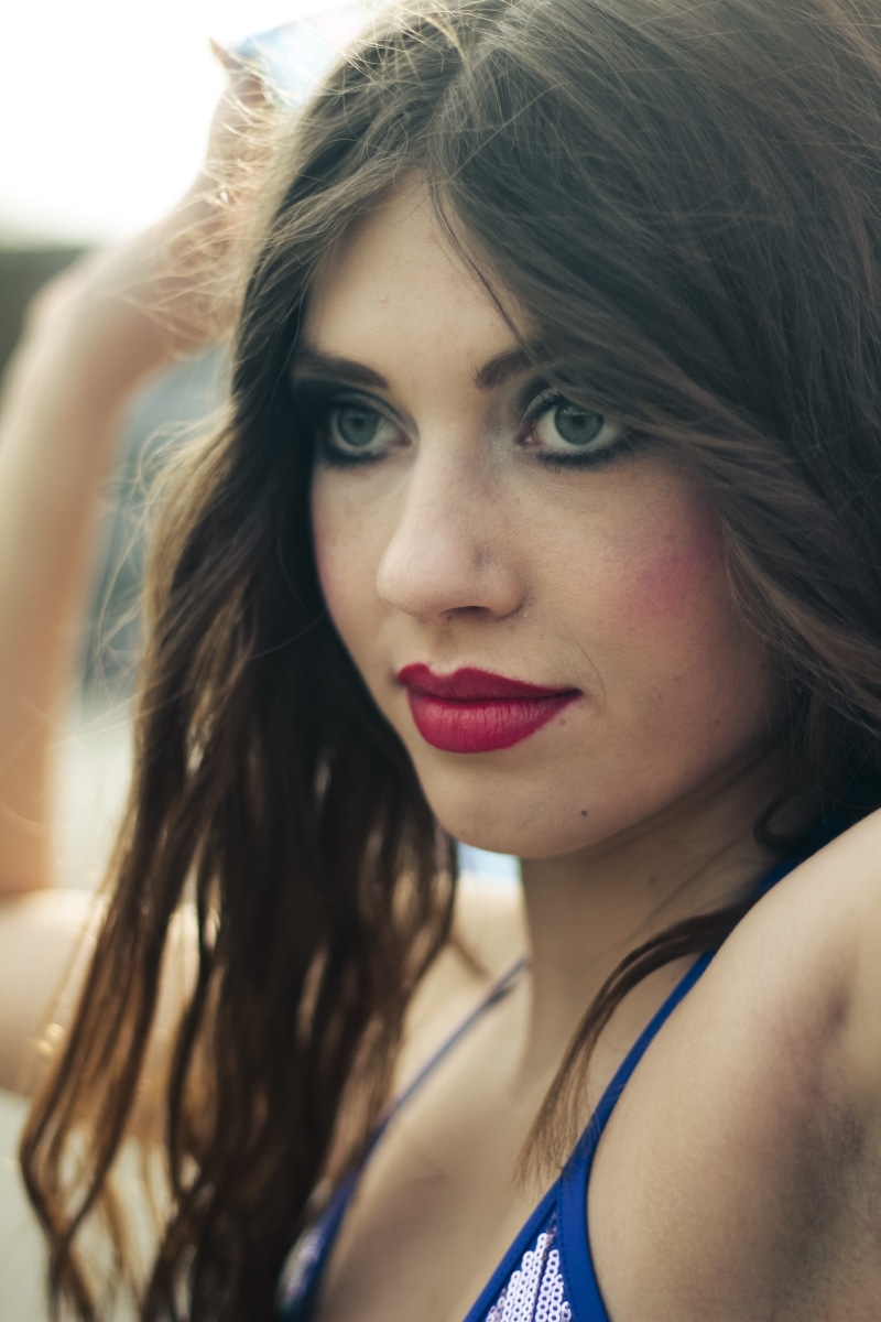 pretty, model, photoshoot, girl, focus on foreground, focus, long hair, lady, pose, portrait, lifestyles, lips, one person, face, adolescent, body part