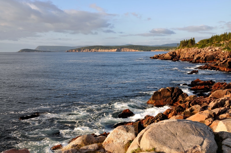 near, Ingonish, national, scenics, coastline, Cabot Trail, brown stone, body, beach, highlands, landscape, D300, look, stone, picture, Coast, sea, park