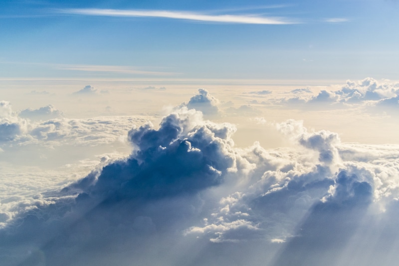air, birds eye view, scenic, outdoors, meteorology, white color, nature, day, blue, view, sky, softness, cloudscape, tranquility, heaven, idyllic, 2K