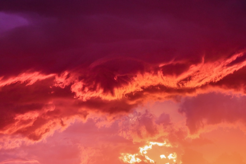 pink, art, no people, coral, skies, scenics - nature, wind, meteorology, outdoors, purple, sky, cloudscape, candy, red, sunset, colour, blue, clouds, vibrant color