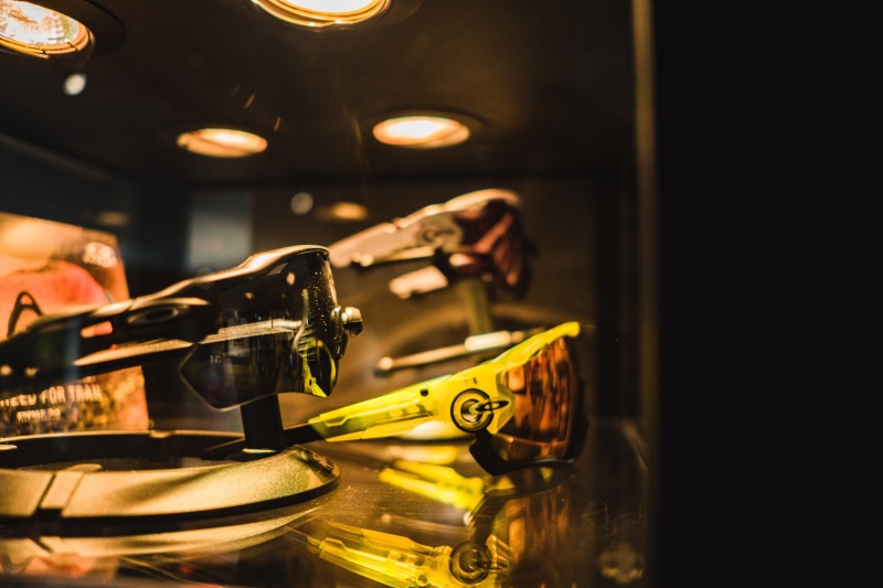 close-up, business, occupation, display, music, glass, sunglasses, frames, happy hour, food and drink, reflection, focus on foreground, bar counter, one person