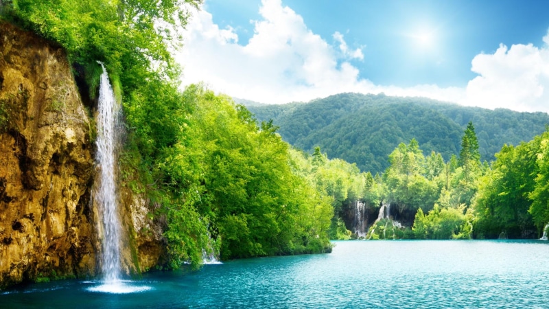 season, environment, clouds, mountain, tranquil, wild, day, clear, trees, cloud, ocean, river, outdoors, sunny, shore, rural, nature, scenic, scenery, summer