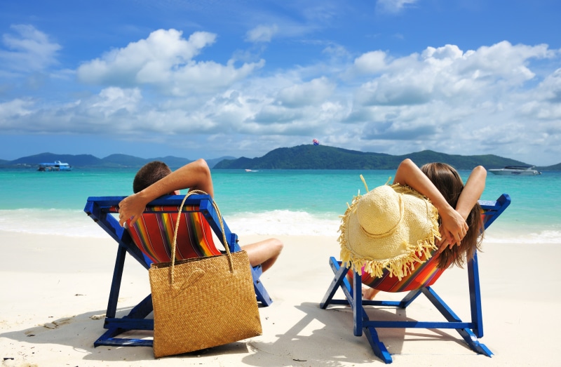 5K, boy, sea, hat, clouds, water, woman, boats, summer, tropical, bag, girl, people, islands, Vacation, couple, landscape, beach, relax, sand, holiday