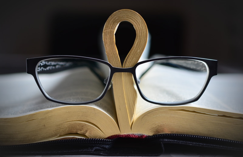 pages, reflection, bible, reading glasses, personal accessory, elegance, fashion, luxury, no people, close-up, indoors, book, eyeglasses, literature, open