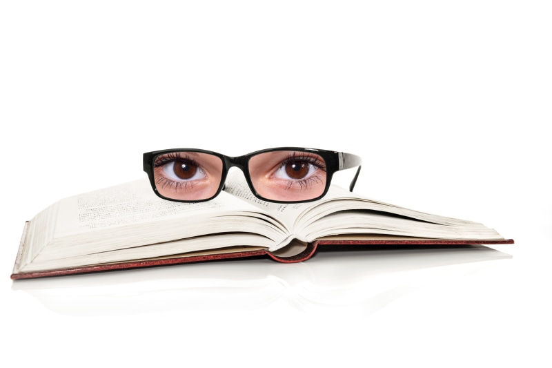 indoors, browse, learn, reading, close-up, eyeglass frame, adult, activity, power, looking, book, paper, school, one person, white background, cut out