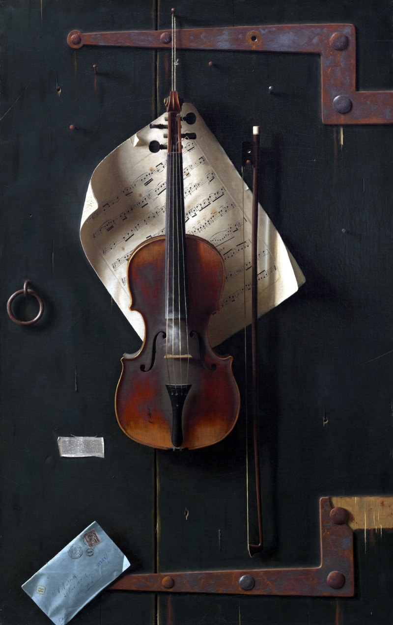 4K, string instrument, wood - material, fiddle, classical, viola, bow, stradivarius, still life, metal, hanging, old, antique, brown, symphony, musical instrument string