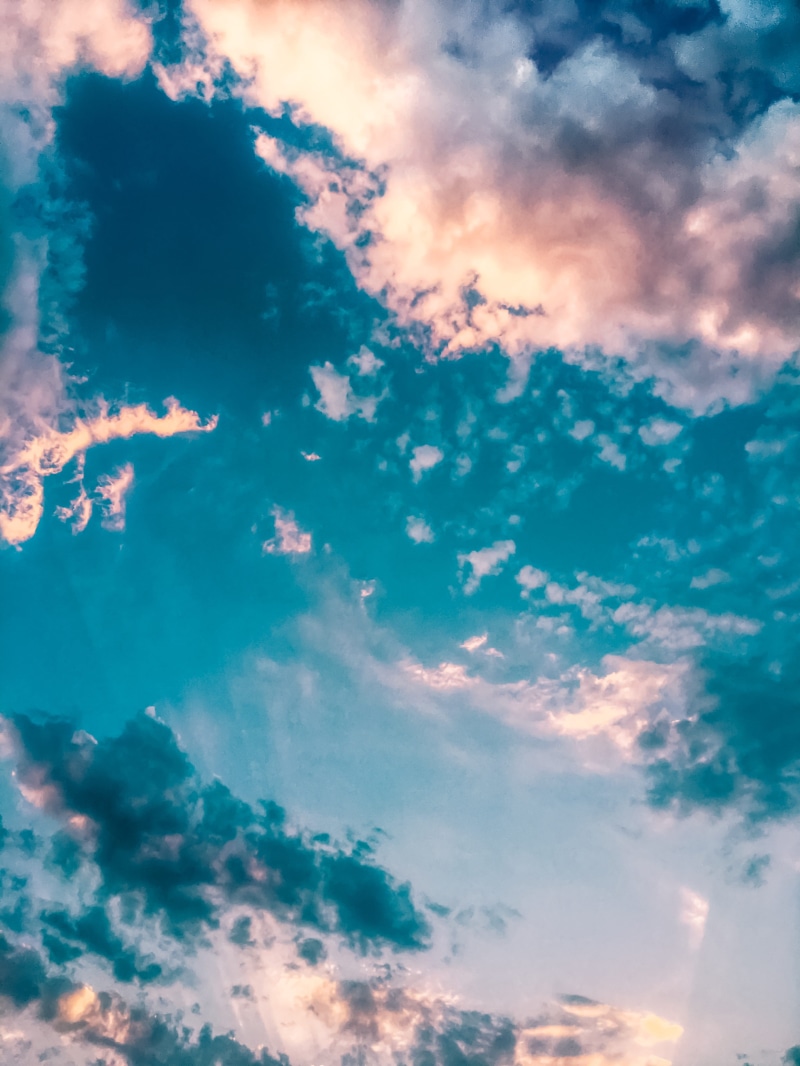 4K, cloudscape, clouds, phone, blue, tranquil scene, natural, dramatic sky, modern, creative, low angle view, relaxed, sunset, wallpaperforphone, nature