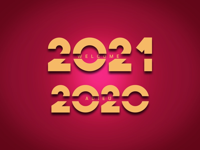 2021, 2021 happy new year, 4K