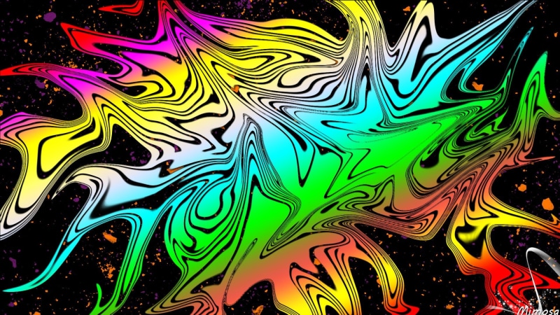 Fluorescent, Colors, Abstract, 1080P, Colorful, Swirl, Digital Art