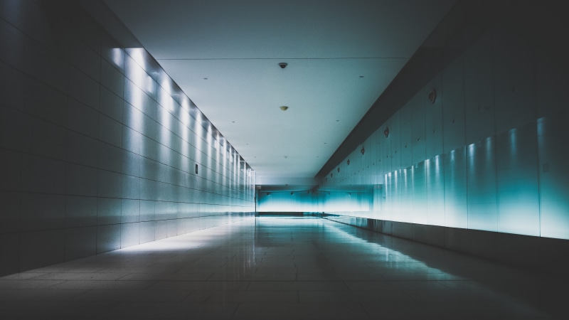 backgrounds, architecture, hallway, built structure, direction, tiled floor, floor, tunnel, Space, tile, long, indoors, arcade, absence, 5K, diminishing perspective