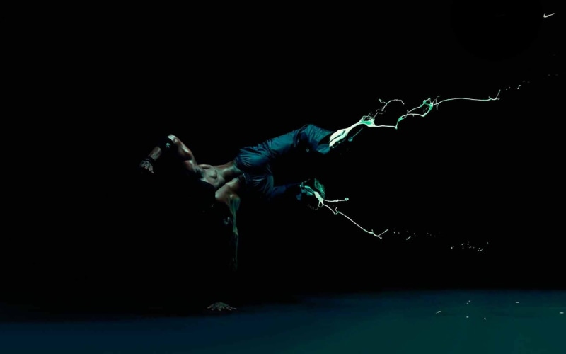 full length, dubstep, black background, side view, Brian Dessert, house music, techno, men, copy space, music, drum and bass, real people, pants, arms raised