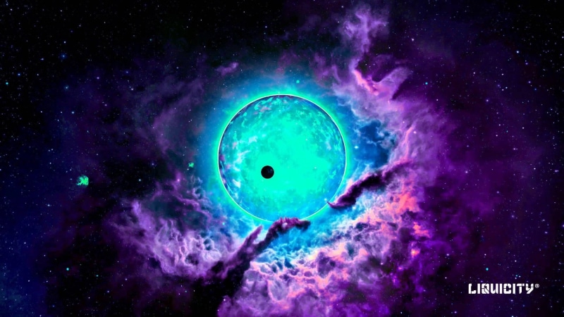 blue, astronomy, nature, drum and bass, studio shot, Liquicity, sea, space exploration, space, star - space, night, black background, indoors, science
