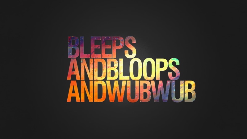 close-up, bleeps, overlay, EDM, western script, black background, yellow, alphabet, message, dubstep, studio shot, black, night, illuminated, multi colored