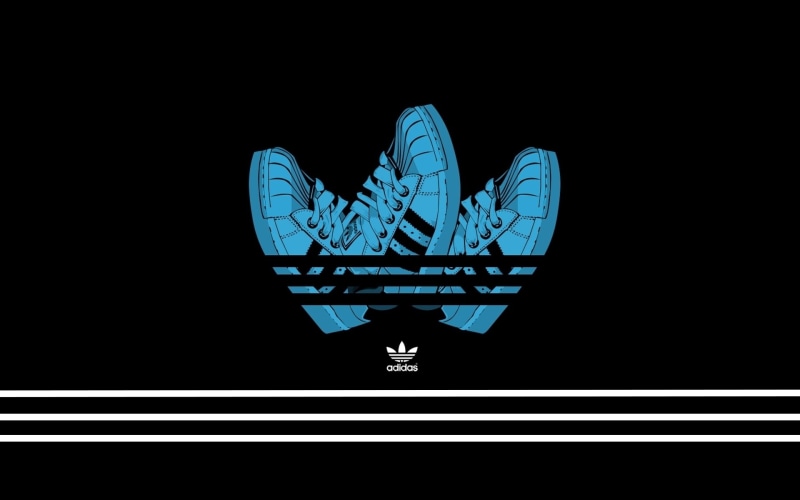 adidas, logo, brand, background, addidas, shoes, creative, 1080P, design