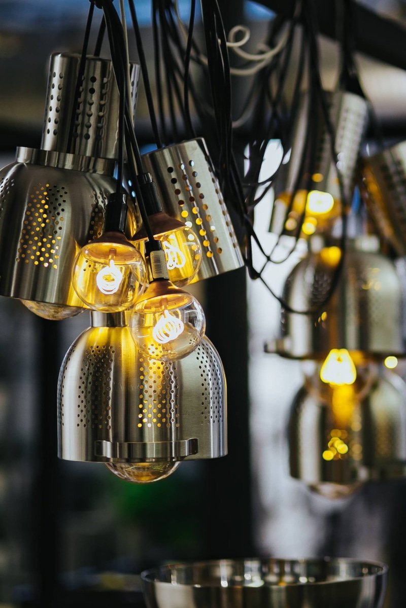 business, technology, electric, silver colored, illuminated, choice, gold colored, focus on foreground, container, illumination, warm, for sale, giving