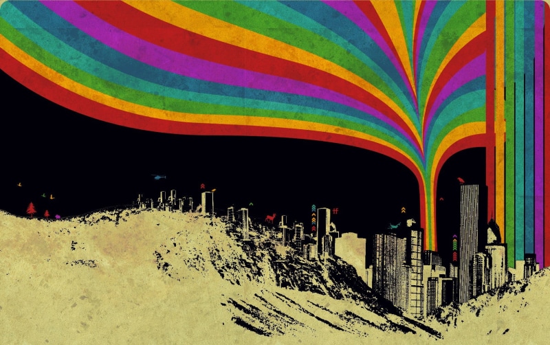 no people, digital composite, transportation, painting, multi colored, pattern, building exterior, nature, snow, abstract, color correction, 720P, land