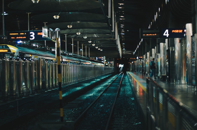 railroad station, 4, architecture, travel, the way forward, Auckland, no people, modern, built structure, platform, one person, mode of transportation