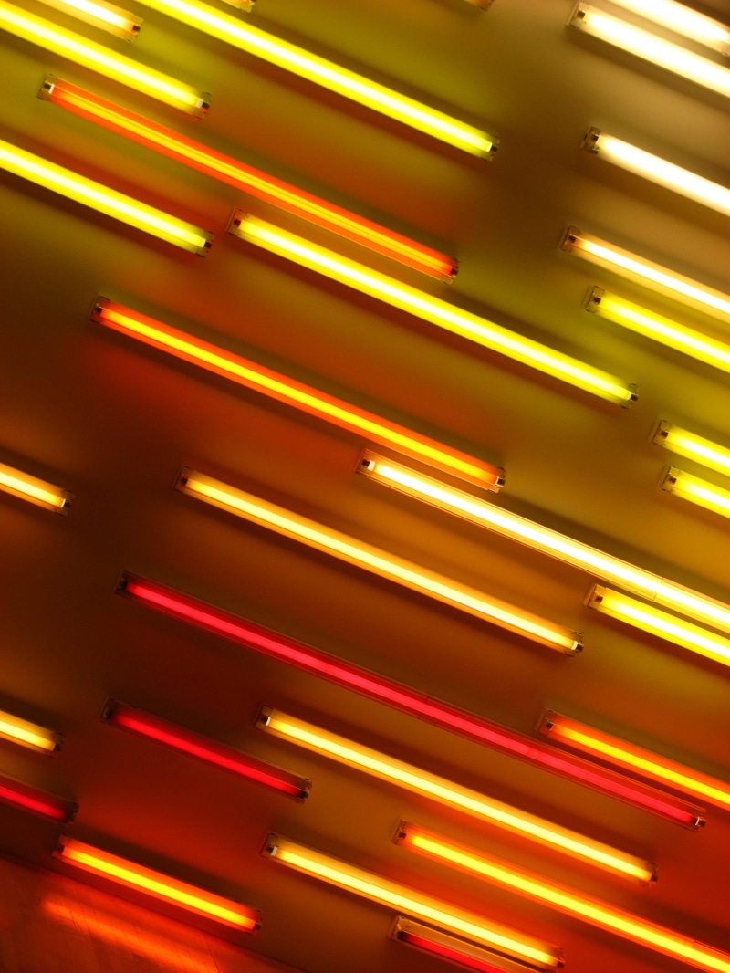 pattern, silver colored, striped, color, fluorescent, alloy, Red, Neon Lights, abstract, glow, light - natural phenomenon, architecture, electricity, lighting equipment