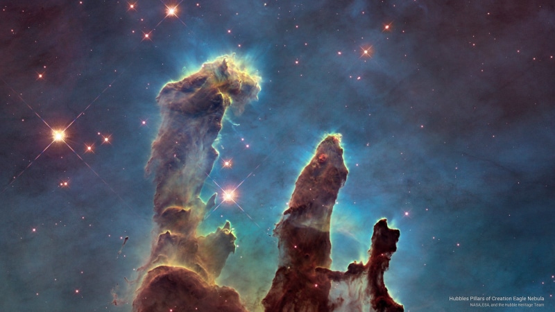 creation, Space, pillars, 2K, nebula, hubbles, eagle