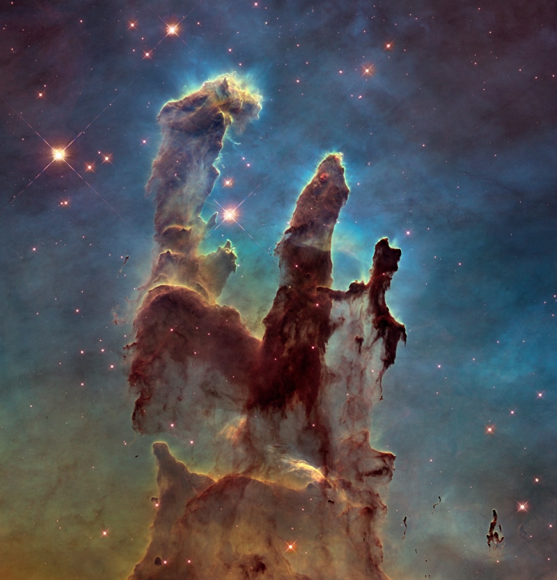 NASA, galaxy, Pillars of Creation, nebula, stars, universe, hubble space telescope, Andromeda, 2K, Hubble Deep Field, space