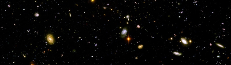 Hubble Deep Field, star - space, abstract, sphere, nature, space exploration, 4K, dark, sky, galaxy, black color, astronomy, outdoors, black background