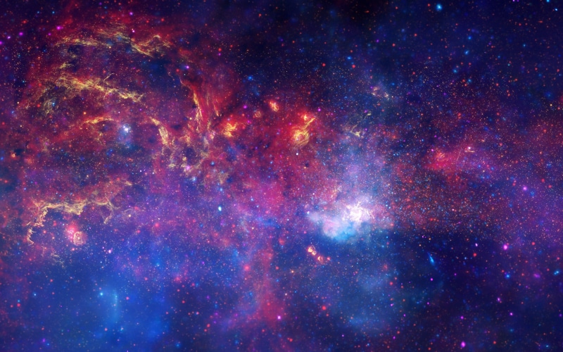 galaxy, 2K, Deep Space, nature, Hubble Deep Field, NASA, landscape, universe, stars