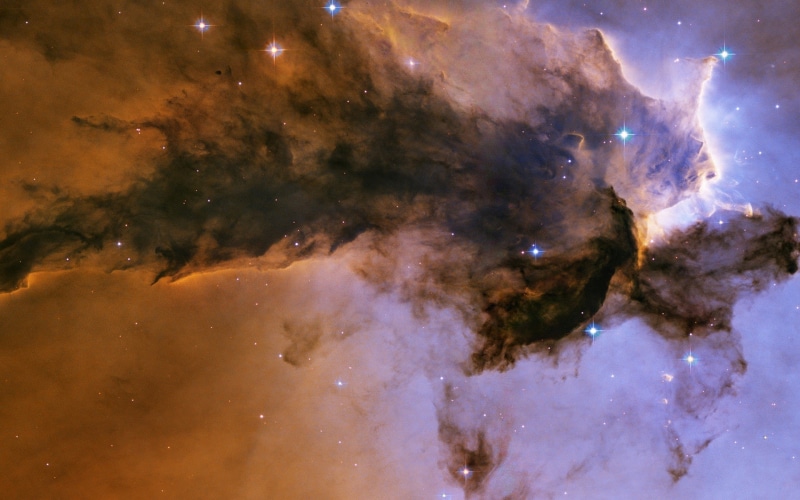 aircraft, space, outer, eagle, art, universe, 1080P, nebulae, nebula, outer space, journey, hd