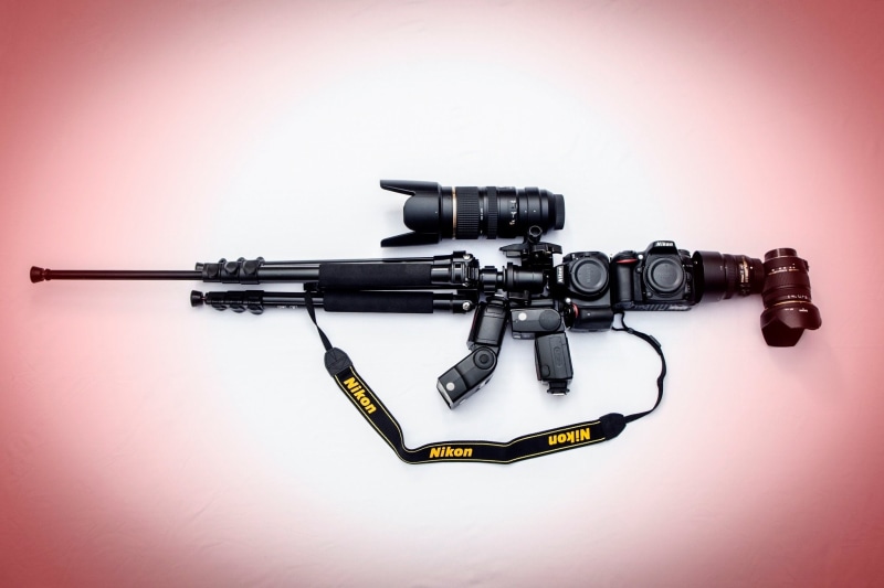 rifle, close-up, toy, no people, machine gun, violence, Nikon, gun, assault, studio shot, black color, warning sign, military, aggression, communication