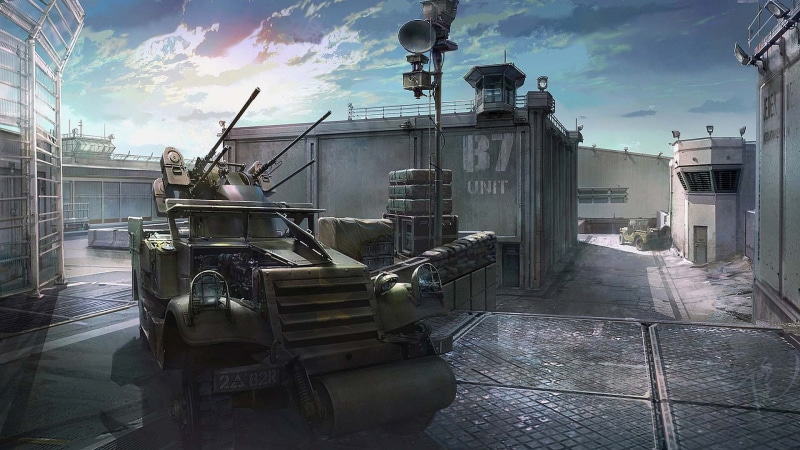 1080P, U.S. M3A1, multicore, Scout Car, APC, M16, Military, machine gun, self-propelled, American, installation., anti-aircraft, base, APU