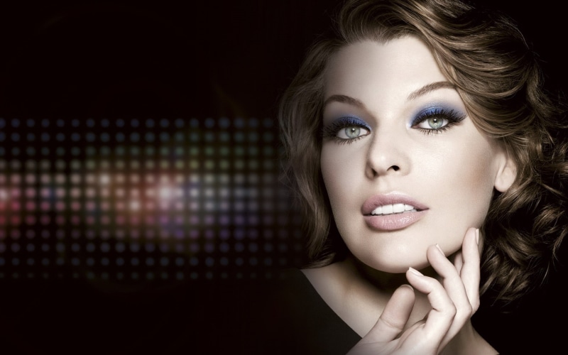 actress, milla jovovich, jovovich, black, celebrity, 1080P, resident evil, babe, eyelashes, beautiful, s, women, milla