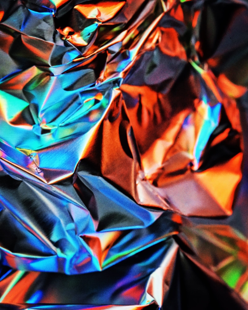 painting, iridescent, terrain, colors, colour, pattern, aluminium, multicolored, abstract, yellow, no People, wrinkle, silver, backgrounds, close-up