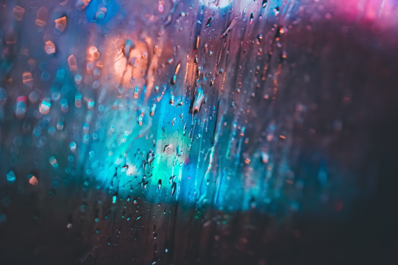 colour, neon, glass - material, focu, rain, indoors, shallow, winter, abstract, color, motor vehicle, mode of transportation, full frame, rainy season
