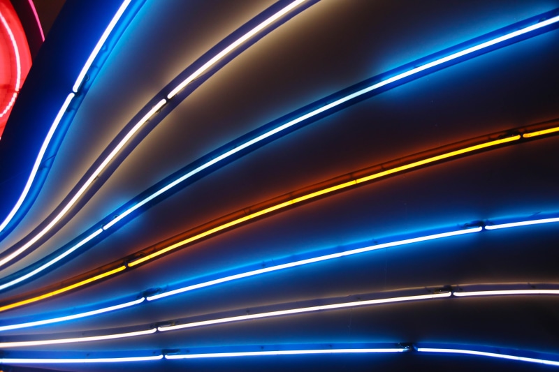 lights, pattern, vibrant color, electricity, close-up, blue, black background, science, light - natural phenomenon, abstract, full frame, technology, power supply