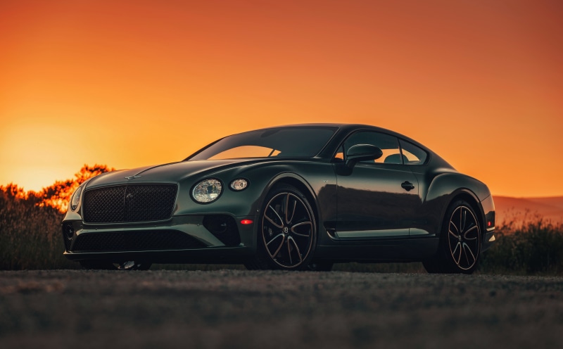 Grand Tourer, Green Car, Bentley Continental GT V8, Car, Bentley, Bentley Continental, 5K, Vehicle