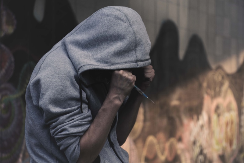 street, hoody, hooded shirt, men, heroin withdrawal, booze, homelessness, addict, drama, moody, hangover, wearing, addiction treatment, obscured face, day