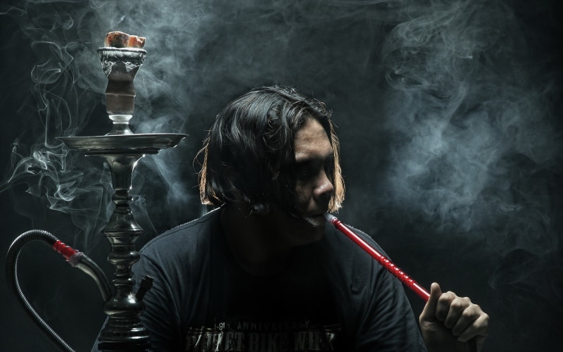 studio shot, one Person, bad habit, smoke - Physical Structure, men, heat - Temperature, tobacco Crop, adult, people, cigar, danger, steam, pipe - Smoking Pipe