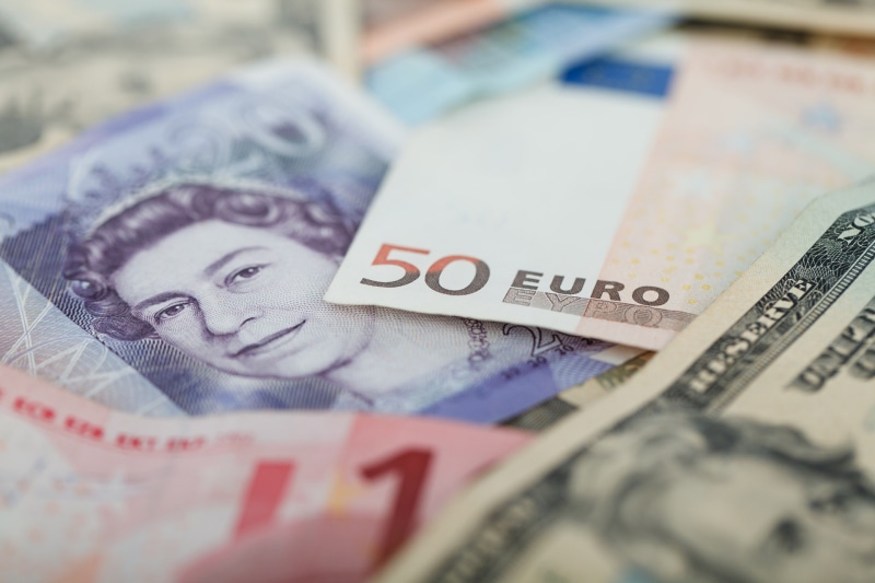 mixture, banking, exchange rate, savings, currencies, currency, indoors, trade, large group of objects, variety, dollars, economy, close-up, investment