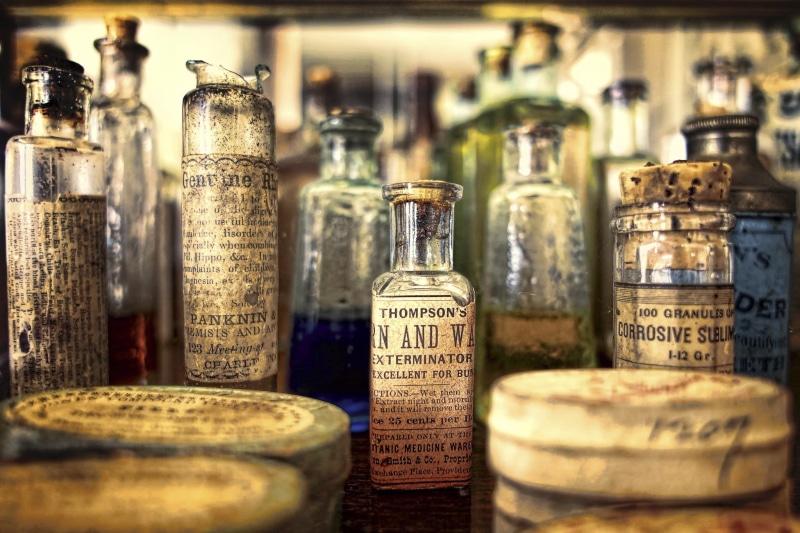 pharmacy, flask, 1080P, vintage, Museum