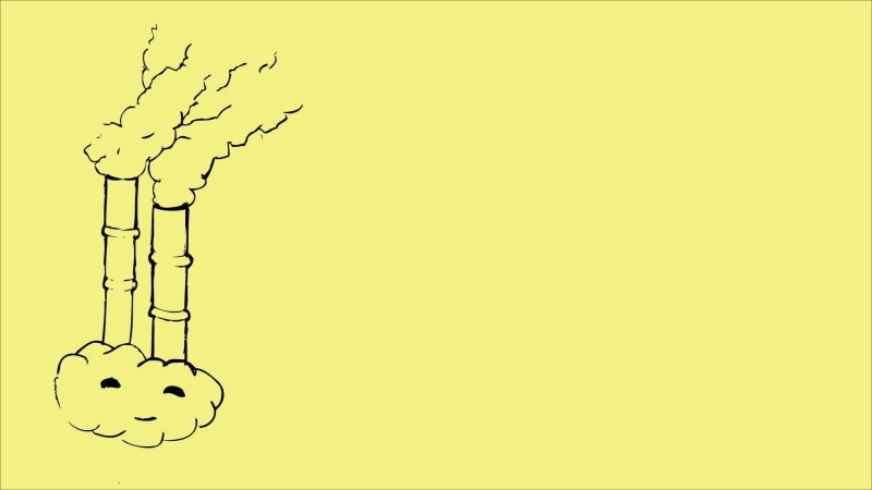 funnel, paper, yellow, 1920x1080, cloud, funny, 1080P, drawing, smoking