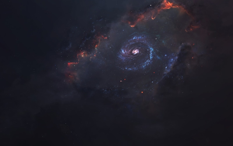 starry sky, galaxy, universe, funnel, 2K, space