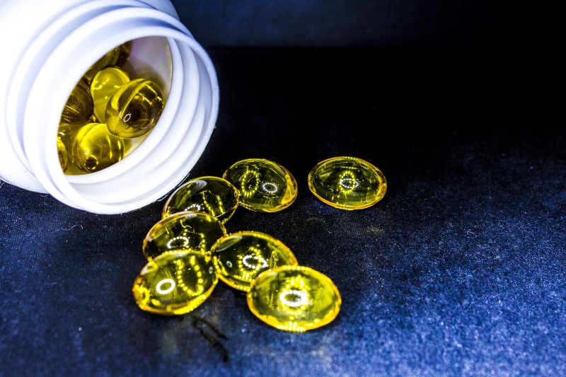 Drug, vitamins, no people, fruit, table, herb, jar, food, wellbeing, glass - material, day, close-up, acid, green color, Tablets, capsules, container, still life