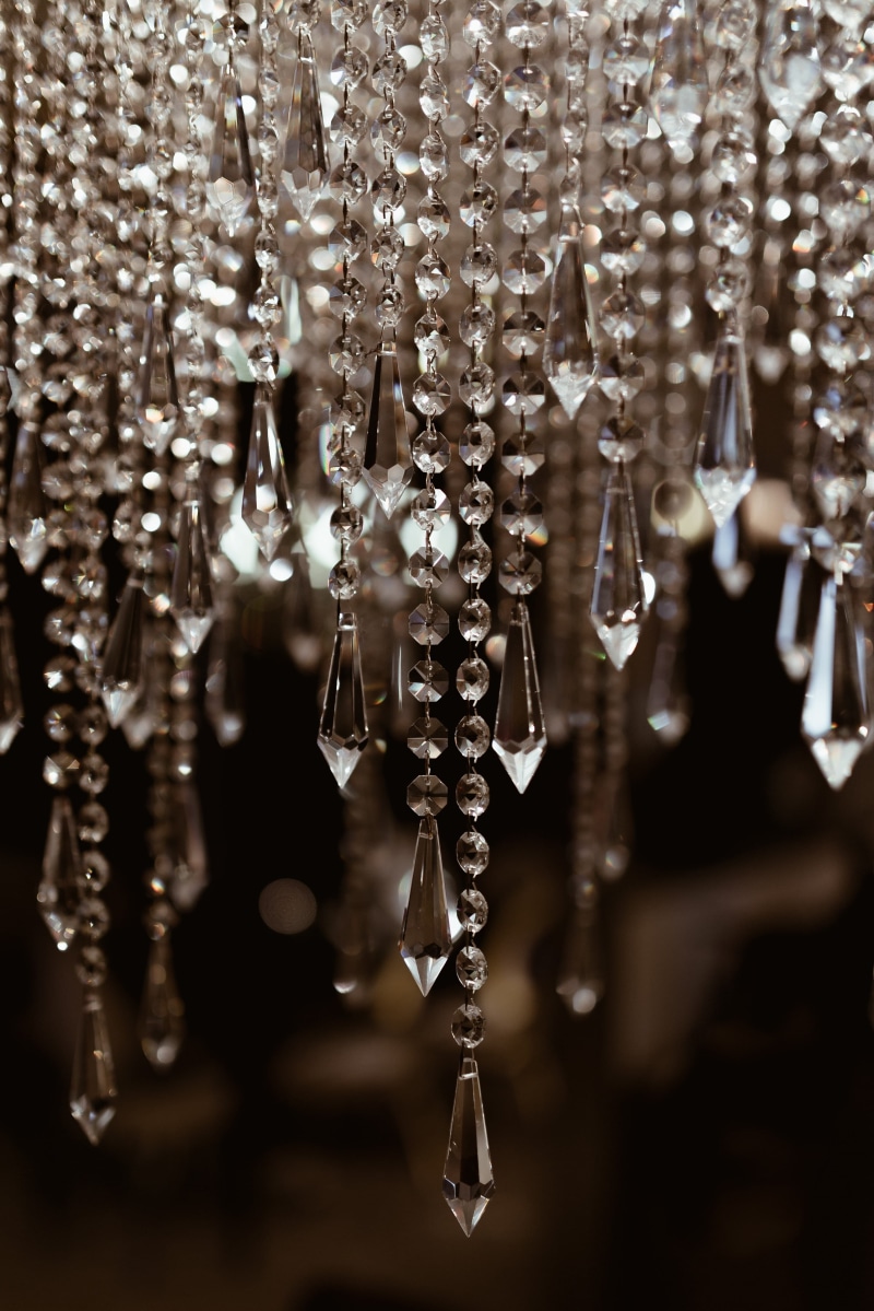 shiny, decoration, detail, glass, close, abundance, luxury, crystal, large group of objects, 4K, hanging, wealth, abstract, jewelry, silver colored, ornate