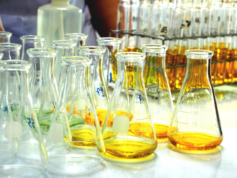 lab, close-up, test tube, laboratory, transparent, clear, biology, focus on foreground, science, cups, glass - material, table, jar, healthcare and medicine